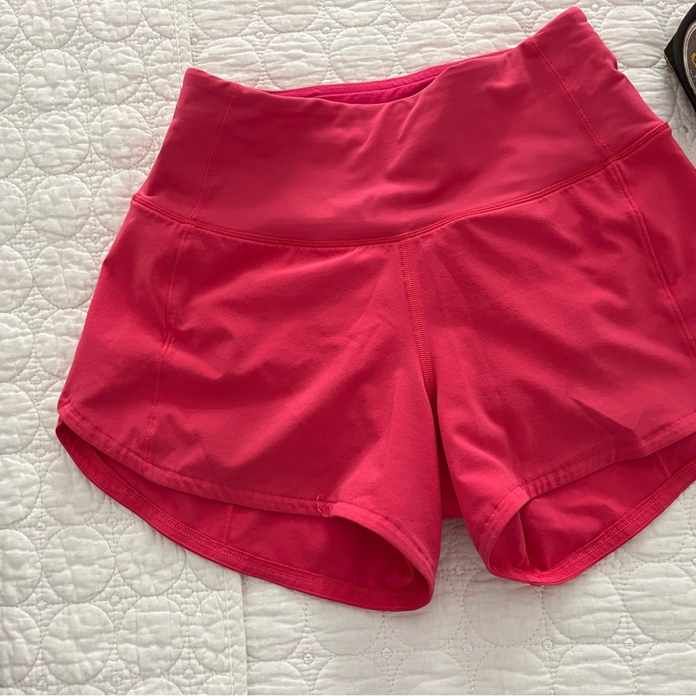 lululemon athletica Bright Pink Athletic Shorts